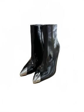 INC Rohese Patent Ankle Boots Women’s Glossy Pointed Toe Booties